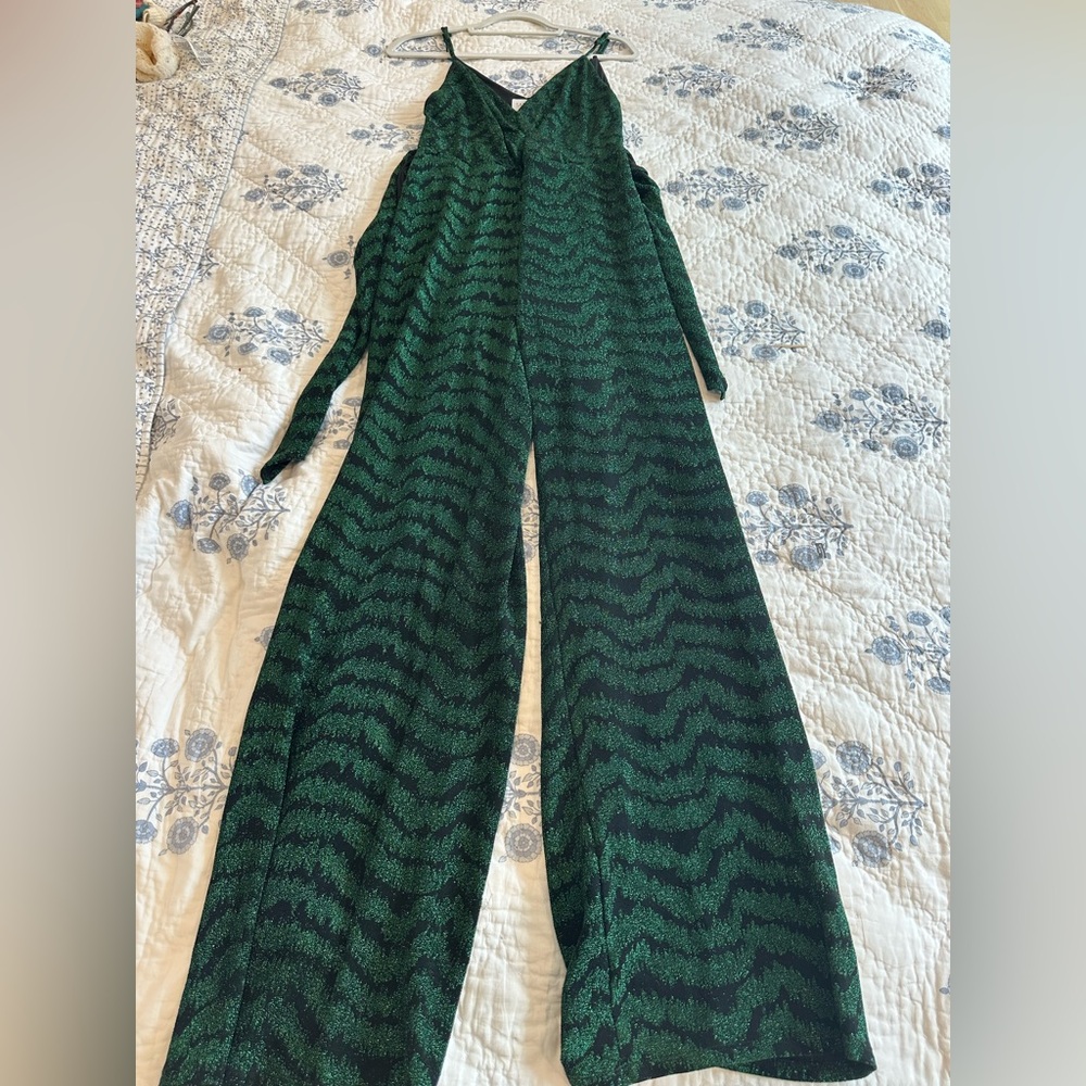 SAYLOR Green Patterned Jumpsuit